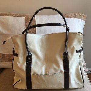 Faux leather weekend bag